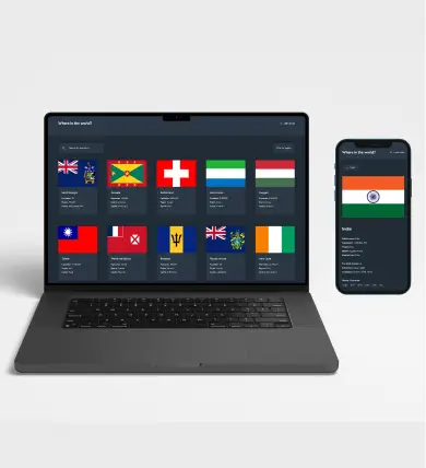 Previsualización de la web Countries APP